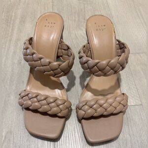 A New Day Women's Tan Braided Sandals